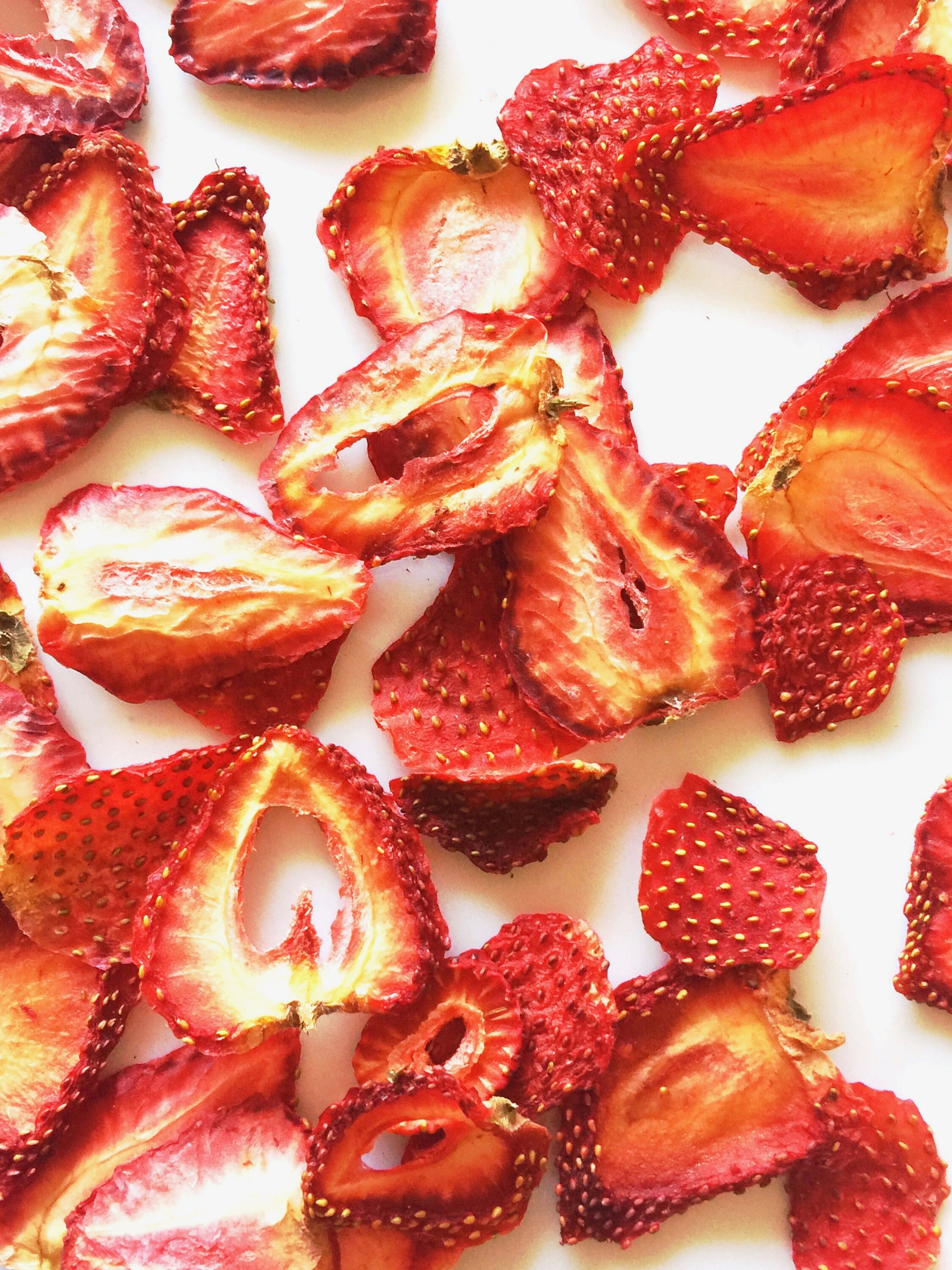 Organic Dried Strawberries No Sugar Added Fruit Chips Oil Free Etsy