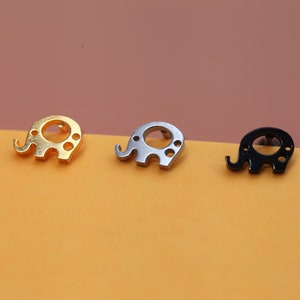 16g Elephant Cartilage Earring • Unique Tragus Earring • Cute Conch Earring • Dainty Cartilage Piercing • Adorable Animal Character Stud