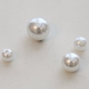 Pearl Add-ons Origami Jewels Belly Rings Pearl Screwbacks Belly Button Piercings Pearl Navel Ring image 1