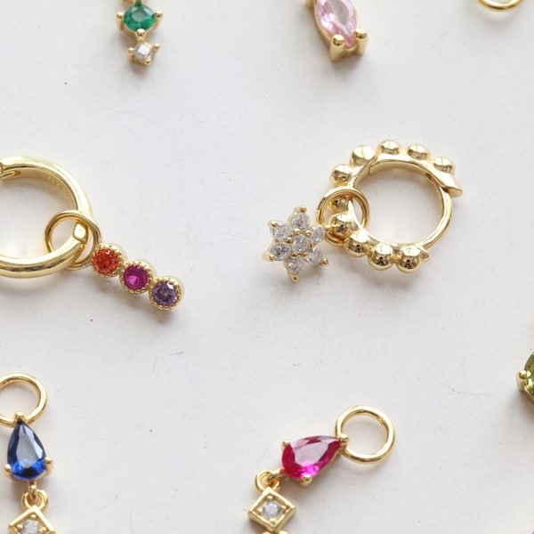 Gold Vermeil Bubble Hoops Etsy