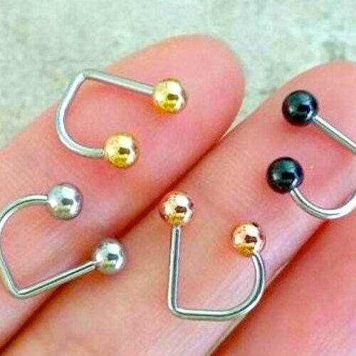 16g Lip Ring Labret 4mm Ball Classic Lip Ring Medusa Lip Etsy