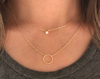 Jasmine Stainless Steel 2 Strand Layered Necklace with Pearl and Silver Beads