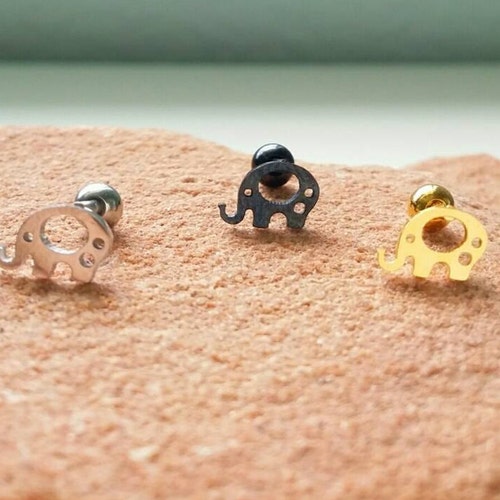 16g Elephant Cartilage Earring Small 