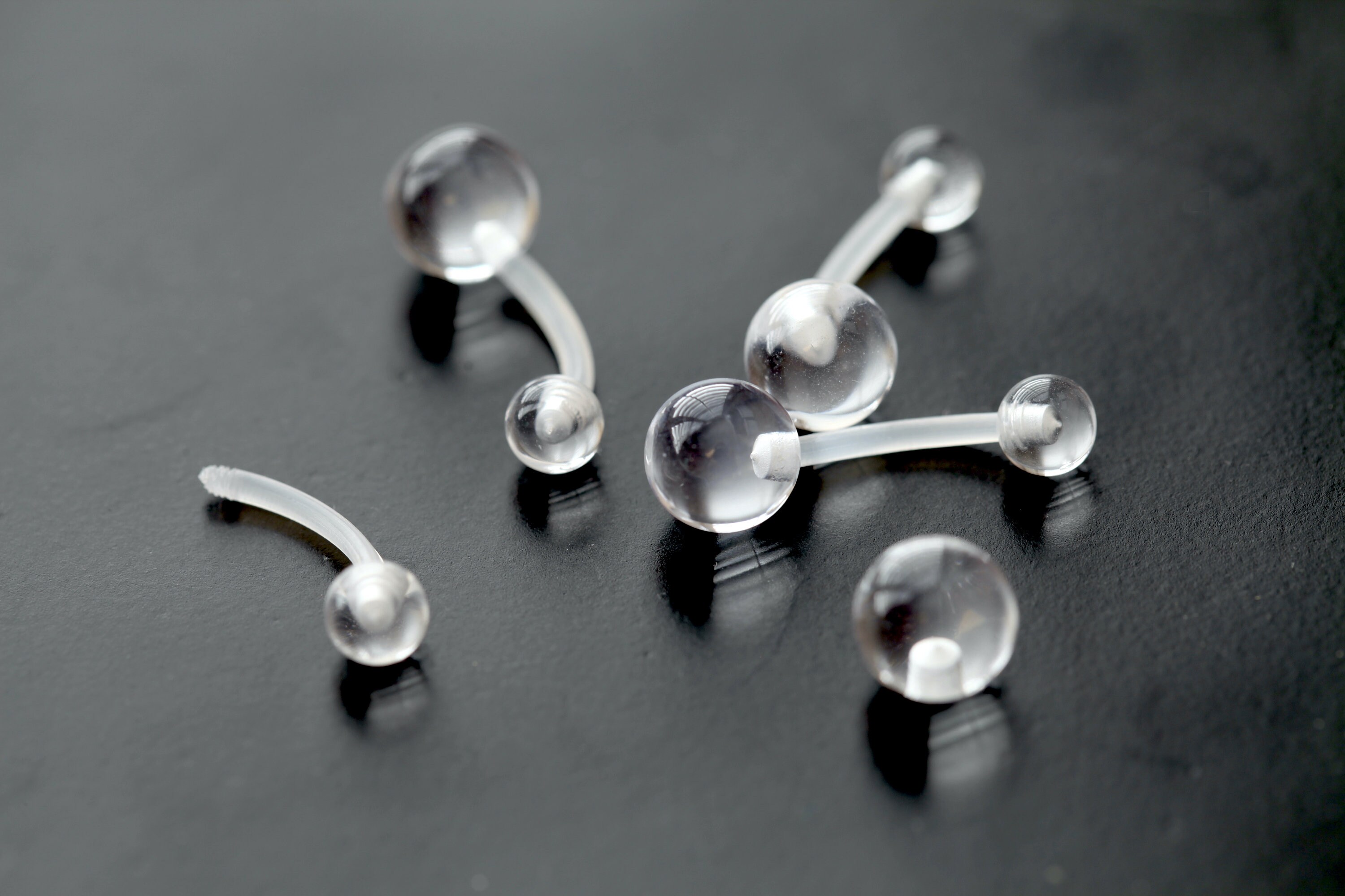 14g Bioflex Belly Ring Pregnancy Retainer Flexible Clear PTFE Etsy