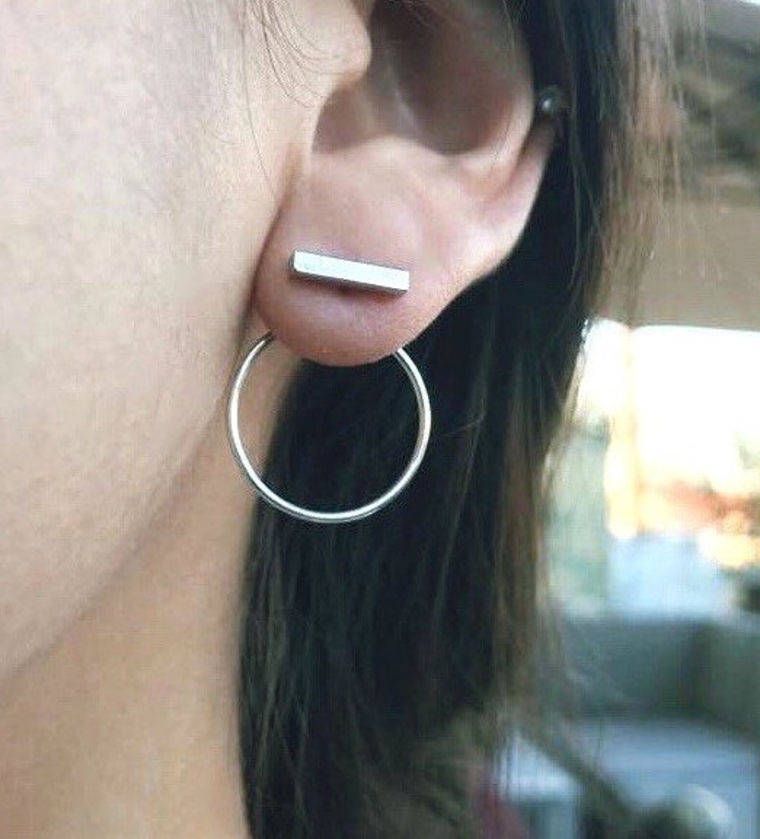 Earrings with circle backs Clearance