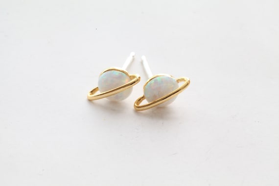 Planet earrings studs sale