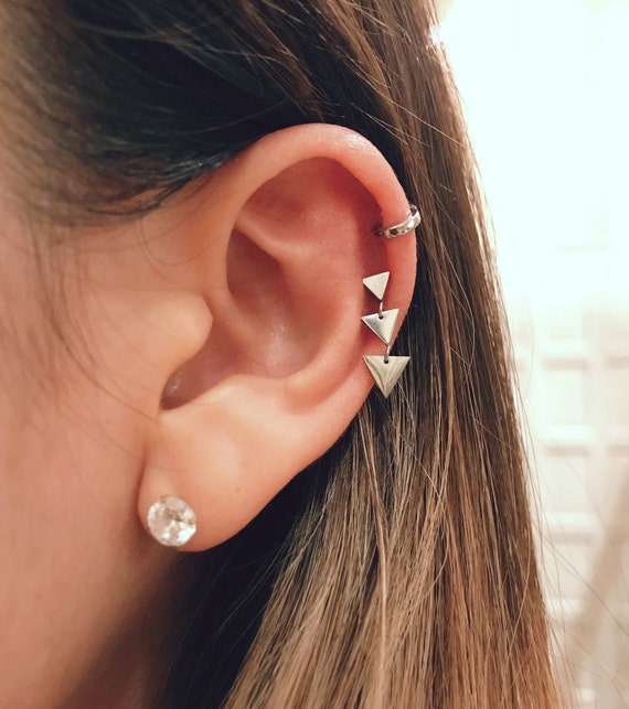 Threadless cartilage earrings clearance