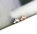 16g 18g 20g Crown cartilage earring, threadless tragus earring, pushback conch, 16g dainty studs, silver tiara crystal cartilage piercing 