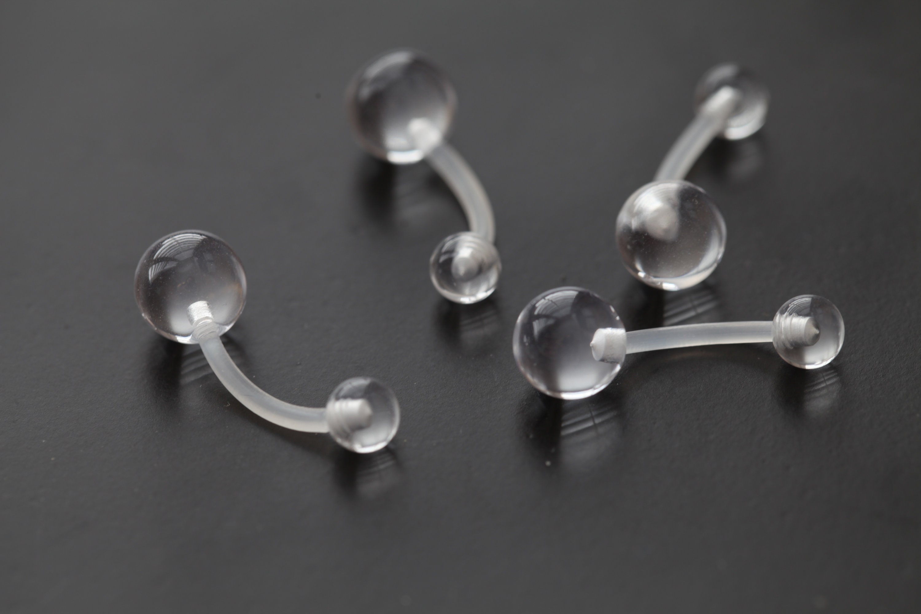 14g Bioflex Belly Ring Pregnancy Retainer Flexible Clear PTFE Etsy