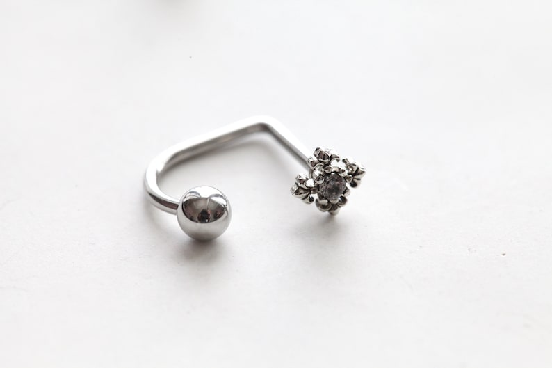 16g Cross Medusa Piercing Medieval Cross Lippy Loop Labret - Etsy