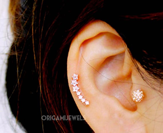 diamante nose ring