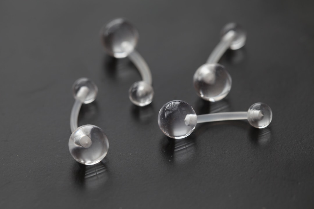 14g Bioflex Belly Ring Pregnancy Retainer Flexible Clear PTFE Plastic