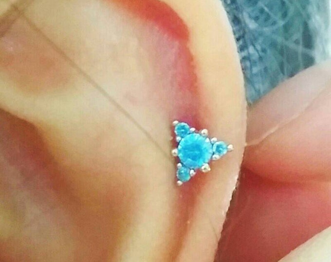 16g Oval Medusa Piercing Oval Lippy Loop Labret Lip Surgical - Etsy