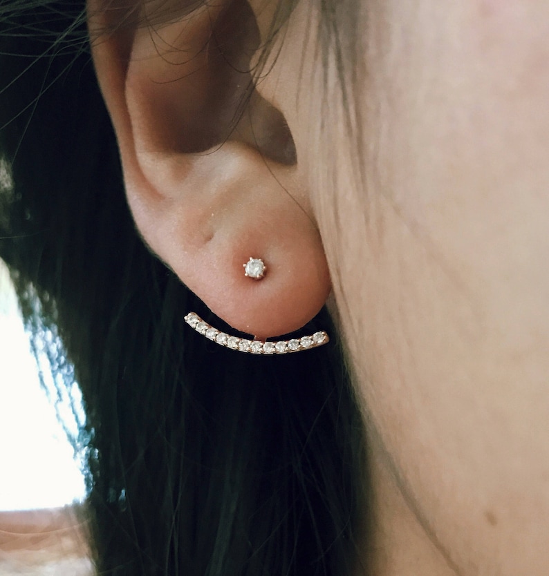 Image result for Front Back Earrings
