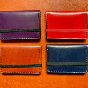 tarjeteros cuero colores