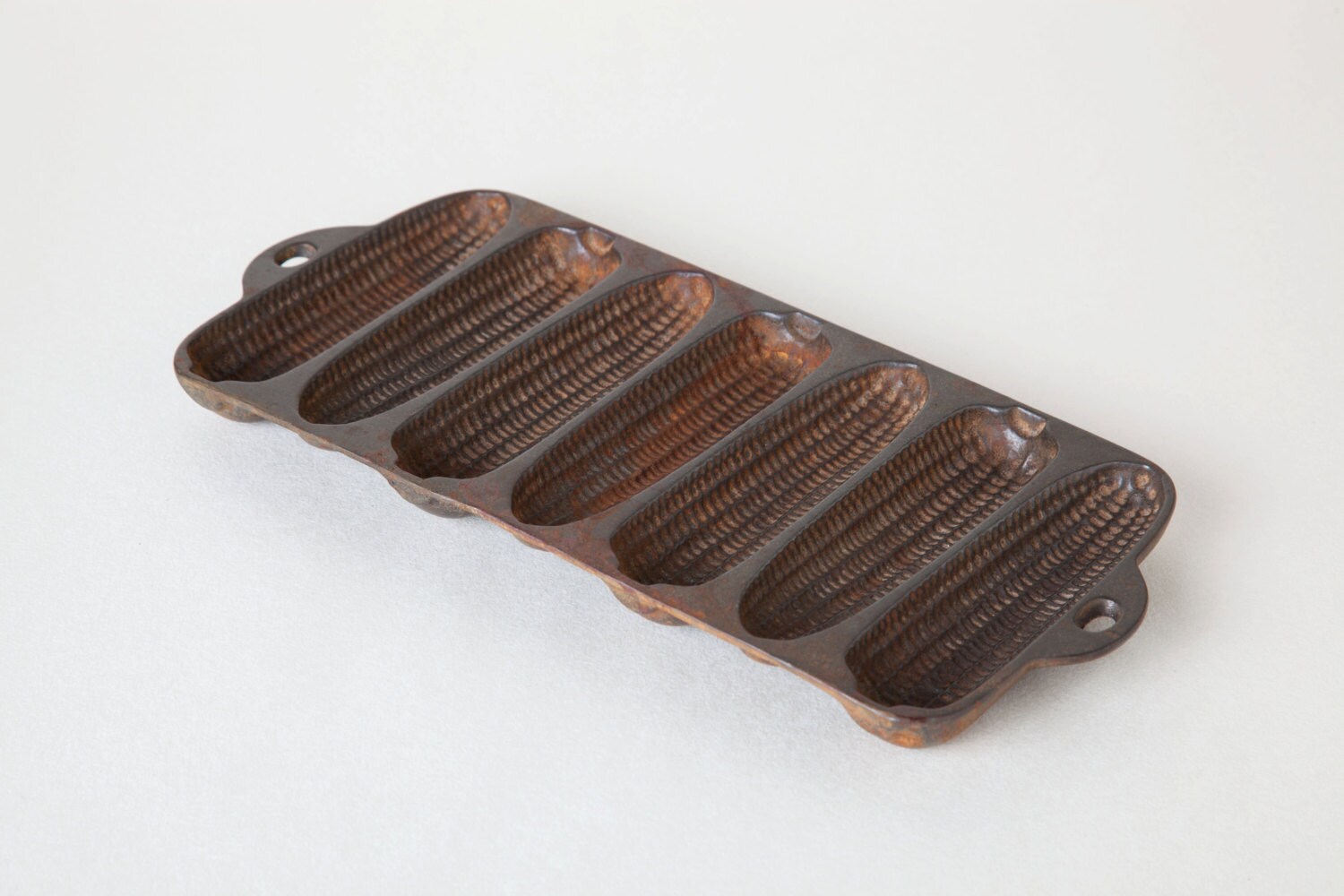 Vintage Cast Iron Cornbread Corn Stick Pan 7 Corn Sticks Etsy