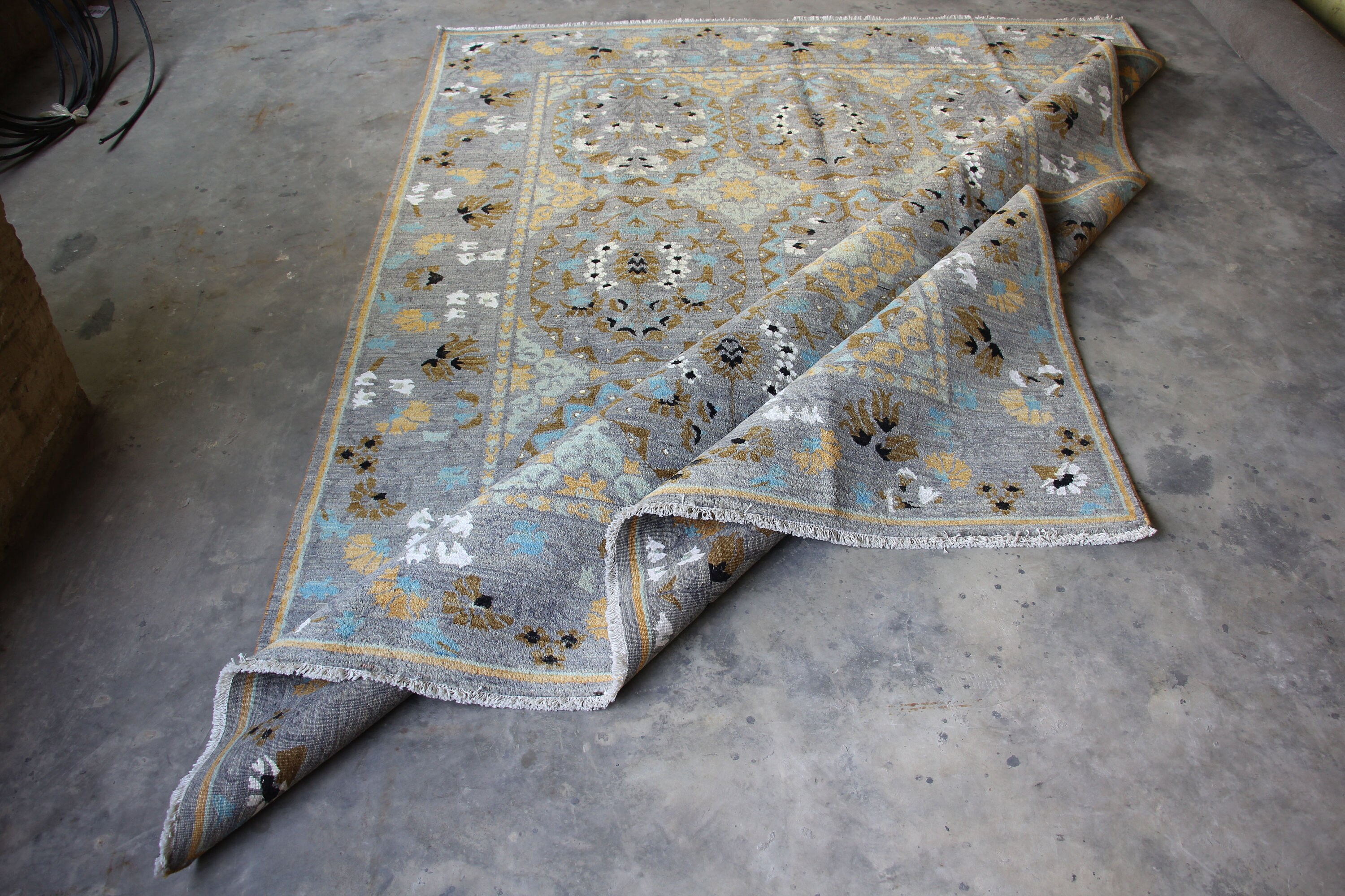 Grey fine quality turkish rug grey turkish living room rug | Etsy