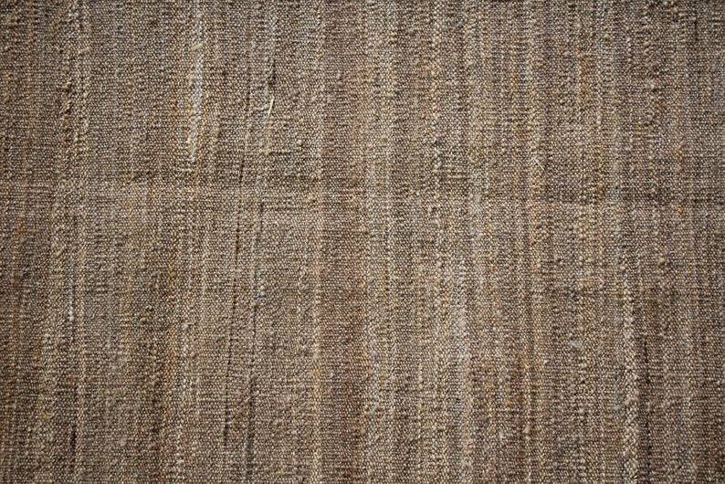 Brown area rug, flat weave rug, kilim rug, dhurrie rug, custom size rug, bespoke rug, country rug, farmhouse rug, traditional rug, wool rug. image 8