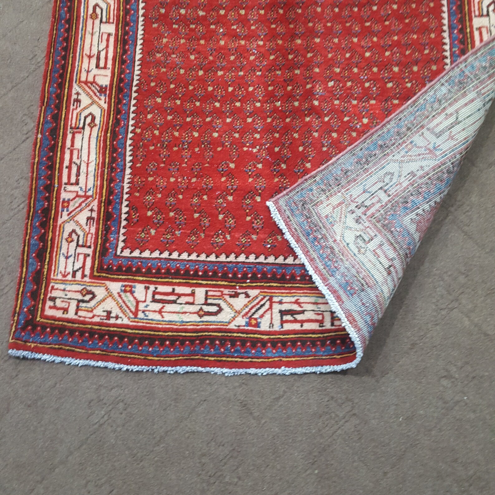 Runner Rug Red Hallway Rug Red Runner Rug Long Rug Vintage Etsy