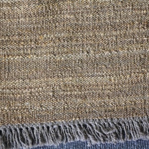Brown area rug, flat weave rug, kilim rug, dhurrie rug, custom size rug, bespoke rug, country rug, farmhouse rug, traditional rug, wool rug. image 6