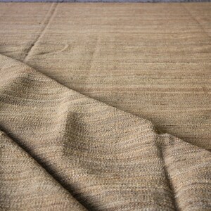 Brown area rug, flat weave rug, kilim rug, dhurrie rug, custom size rug, bespoke rug, country rug, farmhouse rug, traditional rug, wool rug. image 4