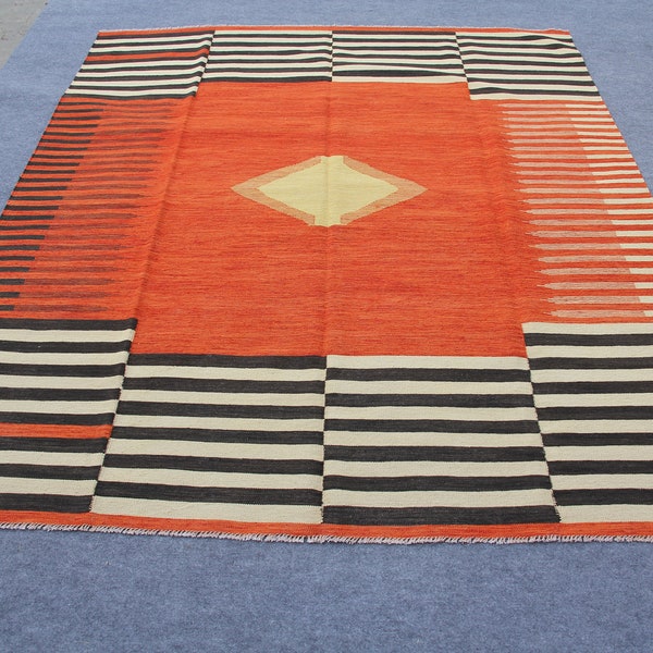 Black and White Rug Etsy