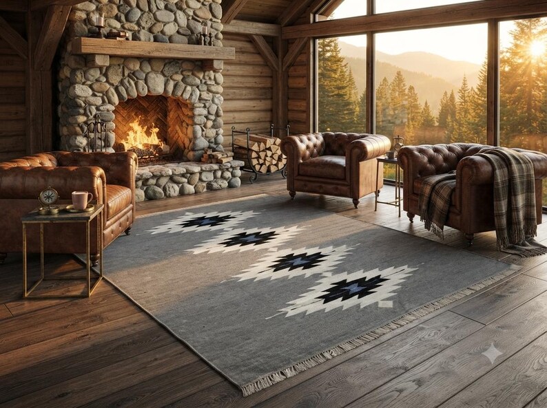 Kilim rug, dhurrie rug, flat weave rug, wool area rug, large area rug, custom size rug, 8x10 rug, 6x9 rug, 9x12 rug, 5x8 area rug, 7x10 rug image 7