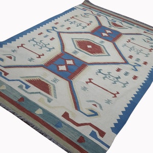 8x10 area rug, geometric design rug, wool rug, large area rug, kilim rug, contemporary rug, living room rug, new design rug, custom rug.