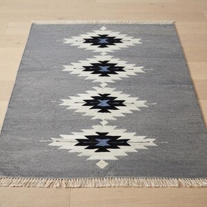 Kilim rug, dhurrie rug, flat weave rug, wool area rug, large area rug, custom size rug, 8x10 rug, 6x9 rug, 9x12 rug, 5x8 area rug, 7x10 rug image 18