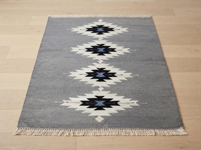 Kilim rug, dhurrie rug, flat weave rug, wool area rug, large area rug, custom size rug, 8x10 rug, 6x9 rug, 9x12 rug, 5x8 area rug, 7x10 rug image 18