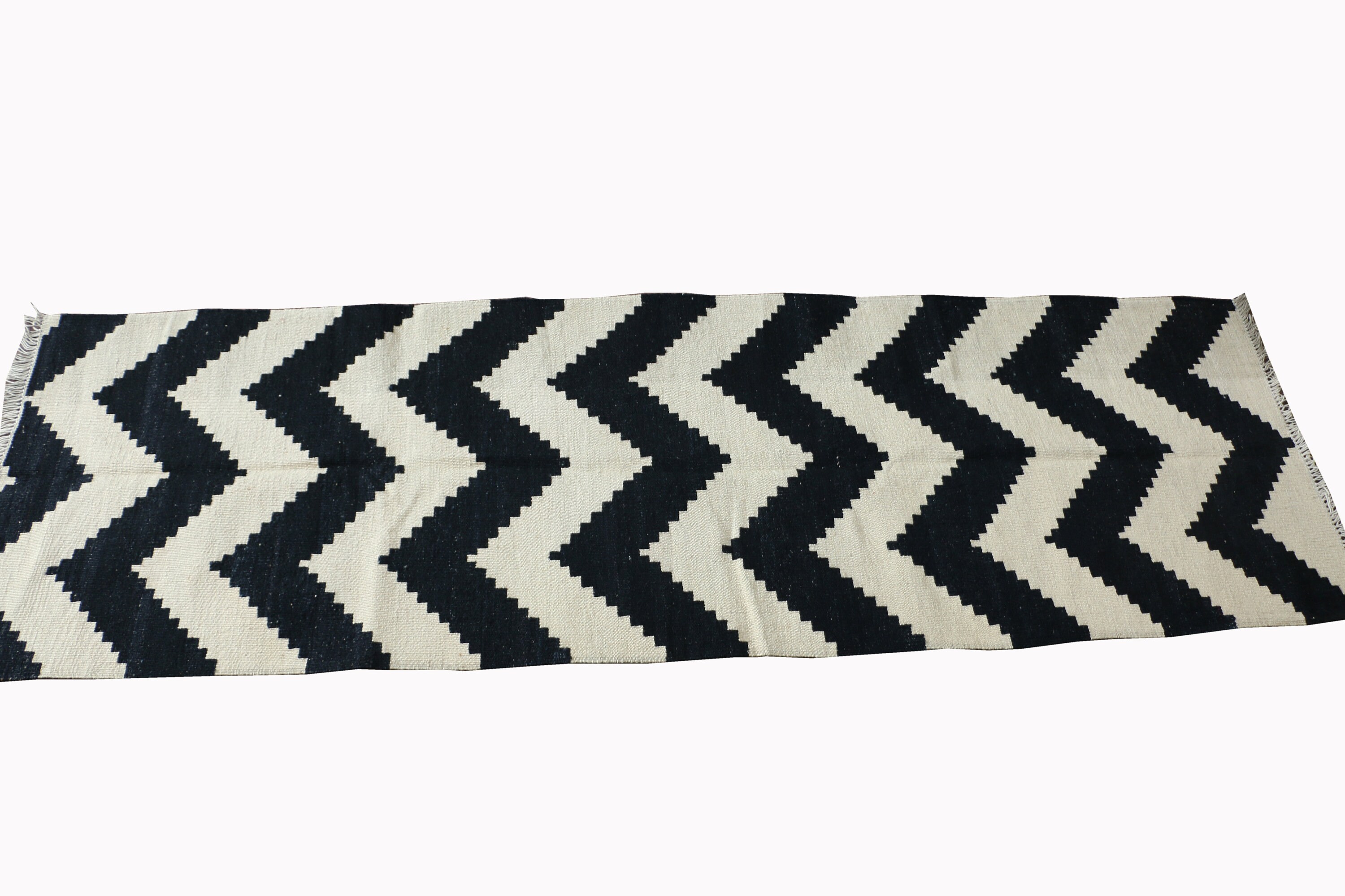 Runner Rug Black and White Rug Runner Hallway Rug Corridor Etsy