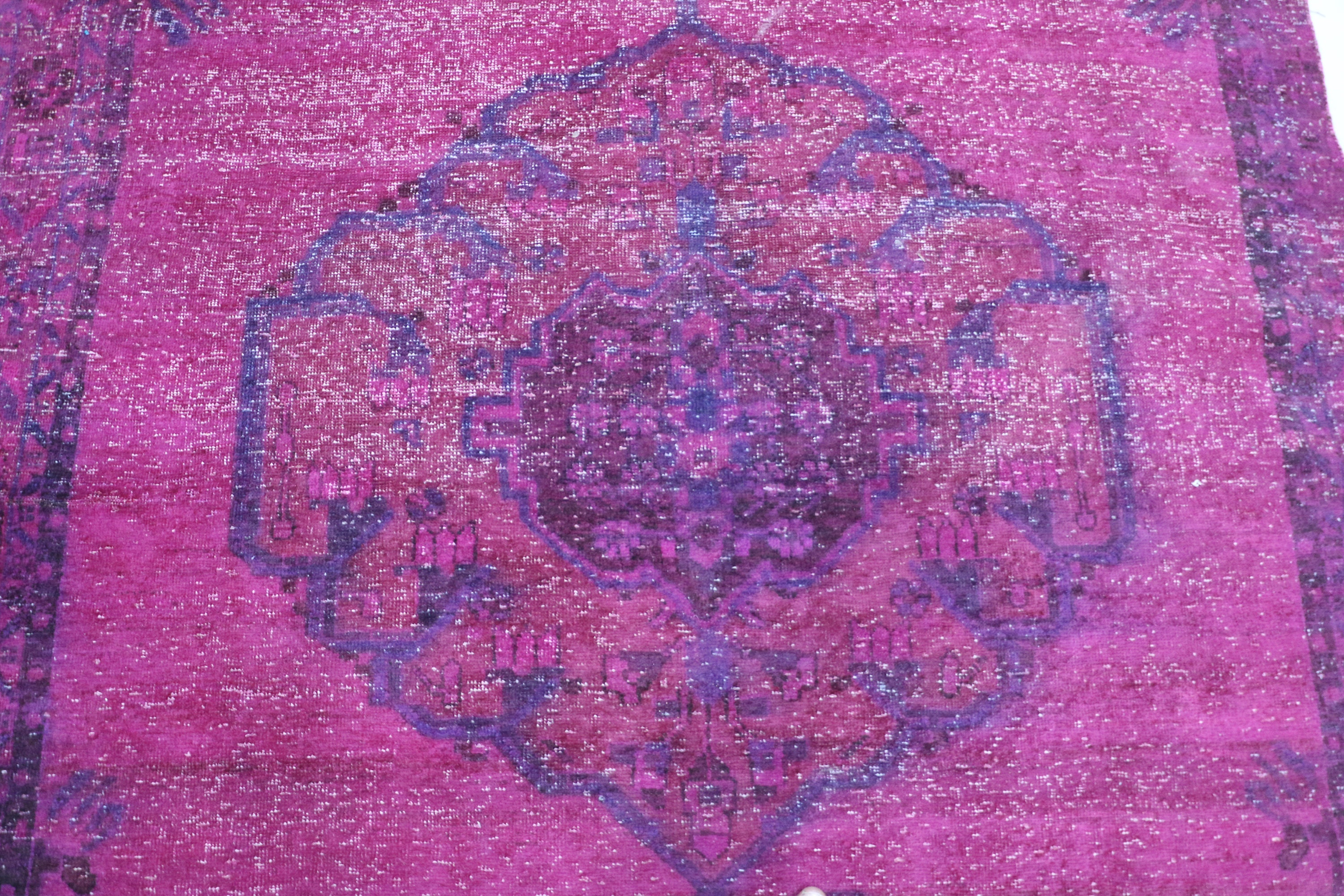 Pink Over Dyed Rug Reloaded Rug Distressed Rug Vintage Rug. Etsy UK