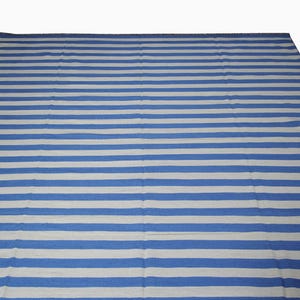 Blue and white rug, striped rug, striped kilim, flatweave rug, custom rug, 8x10 area rug, 9x12 rug, 4x6 rug, 6x9 rug, 5x8 white and blue rug