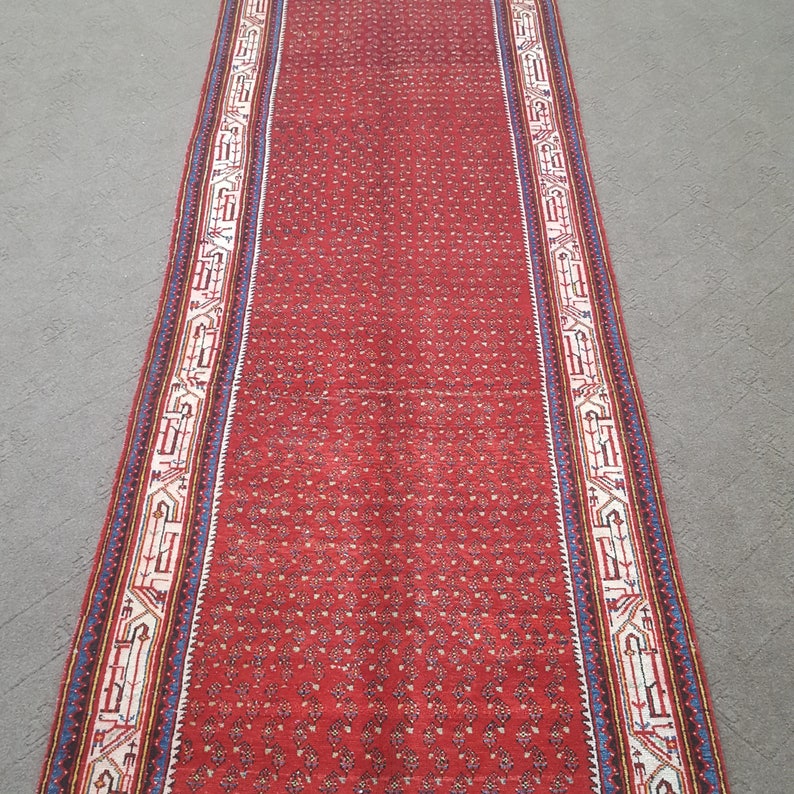 Runner Rug Red Hallway Rug Red Runner Rug Long Rug Vintage Etsy