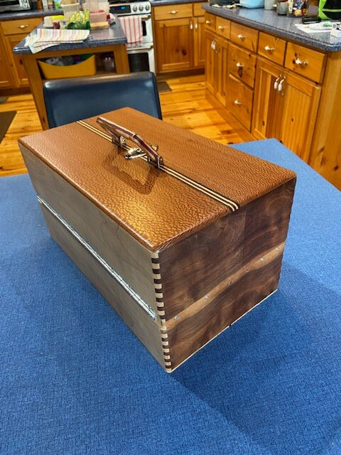Handmade Wooden Fishing Tackle Box -  Israel