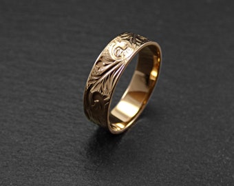Handmade goldplated 18k ring,floral,art nouveau,vintage,spoon style ring