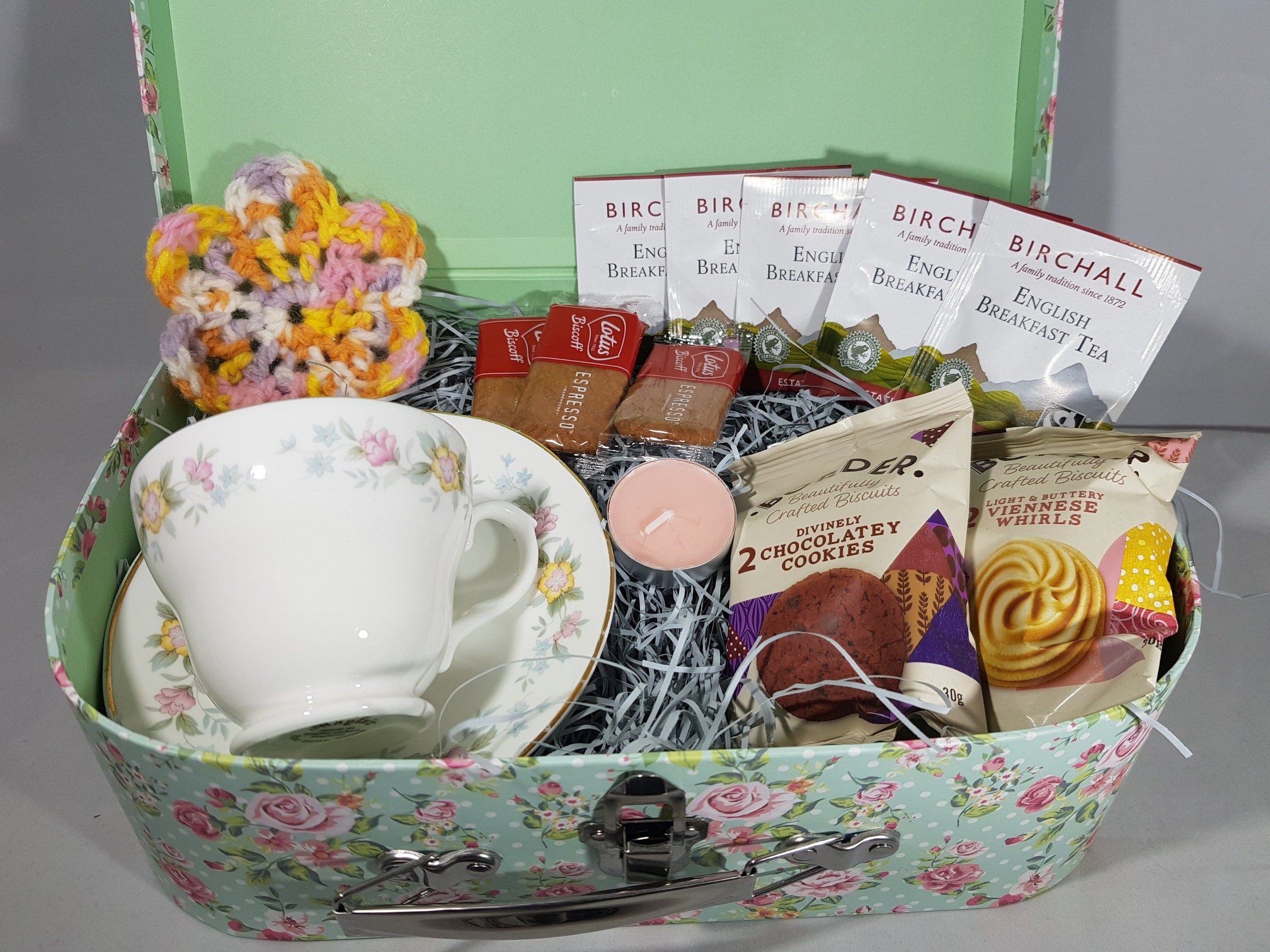 Vintage Afternoon Tea Hamper Gift Set Vintage Delicate Etsy