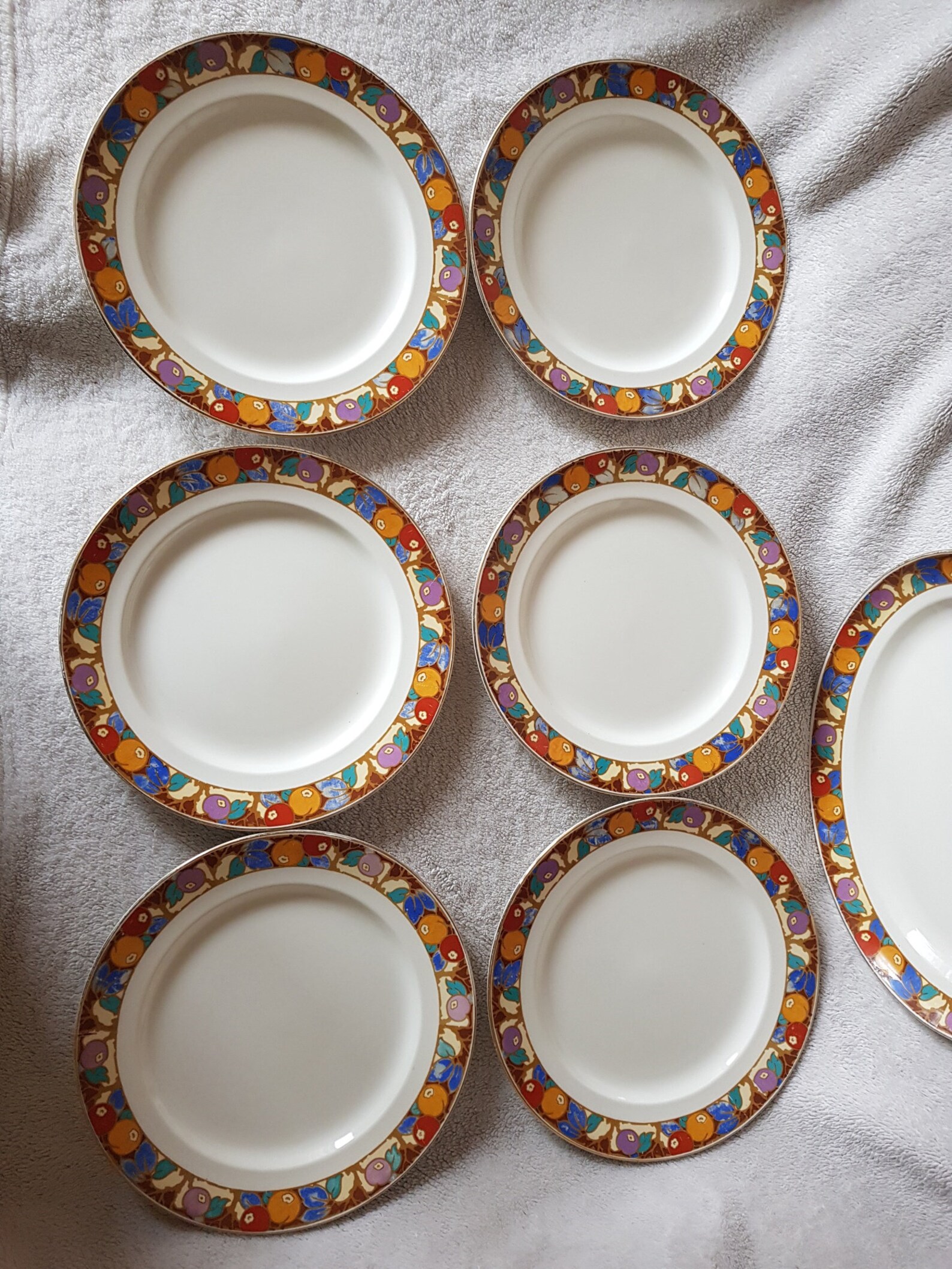 Set of 2 Rare Vintage Art Deco Dinner Plates Keeling & Co Ltd Etsy UK
