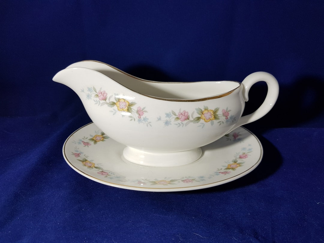 Total Elegance Fine Bone China Gravy Boat and Drip Plate Etsy