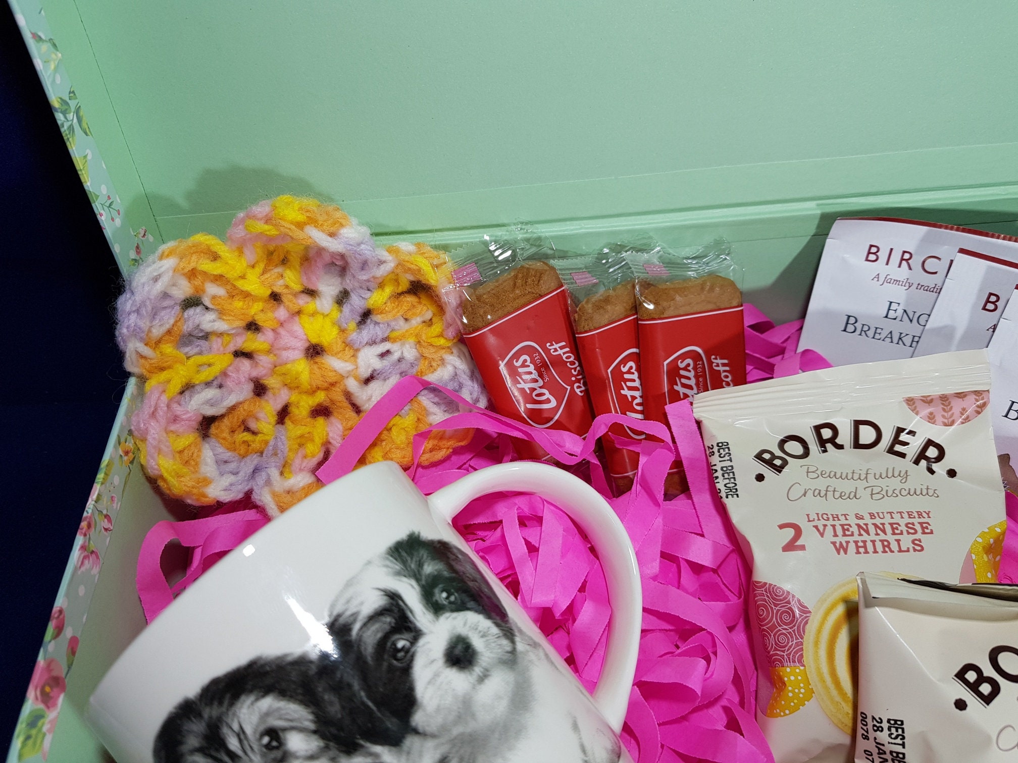 Tea/coffee Lovers Hamper Gift Set Monochrome Puppy Mug Etsy UK