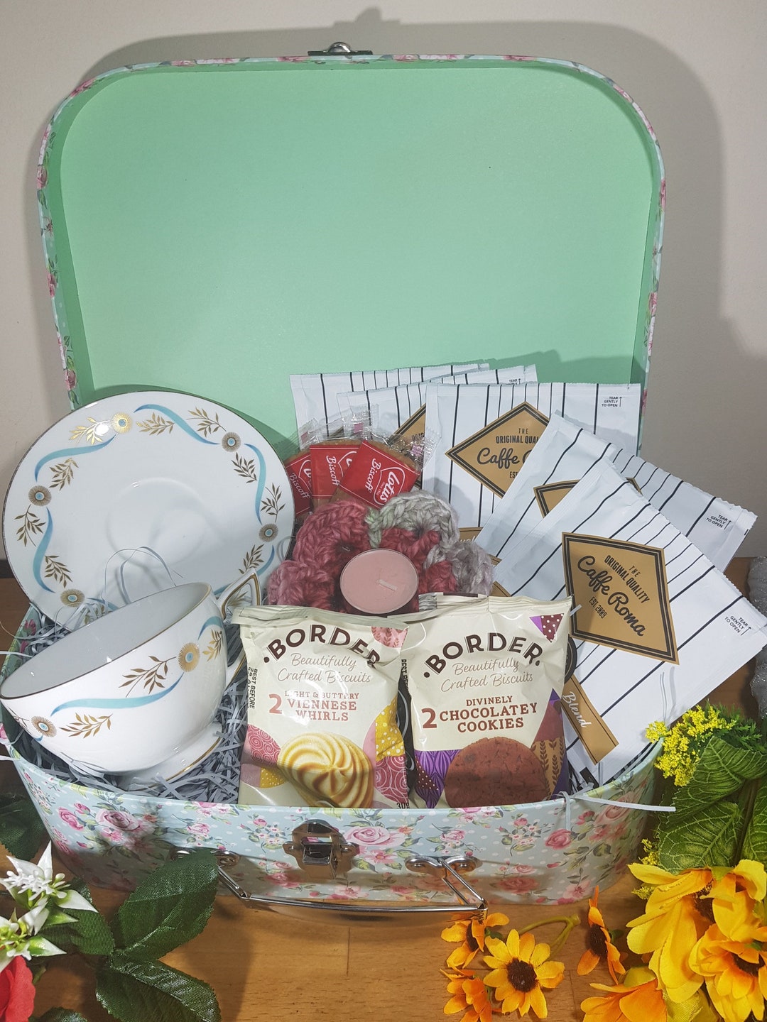 Vintage Afternoon Tea Hamper Gift Set Delicate Bone China Etsy