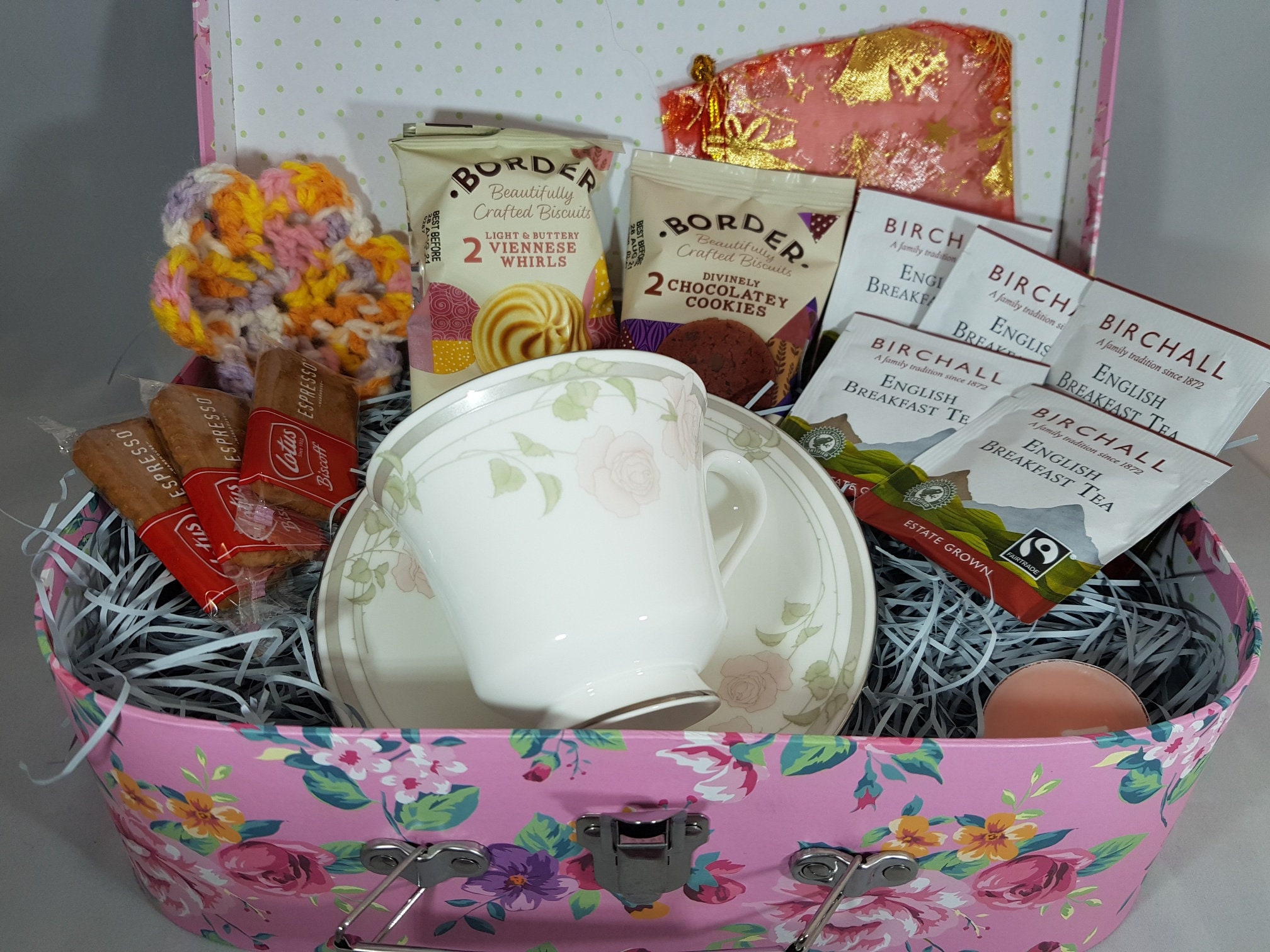 Vintage Afternoon Tea Hamper Gift Set Delicate Bone China Etsy