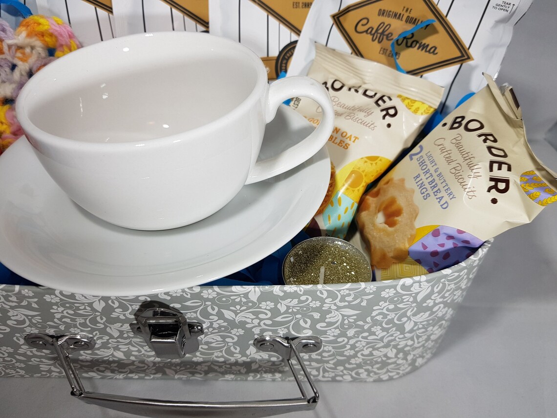Vintage Afternoon Tea Hamper Gift Set White Coffee Cup and Etsy