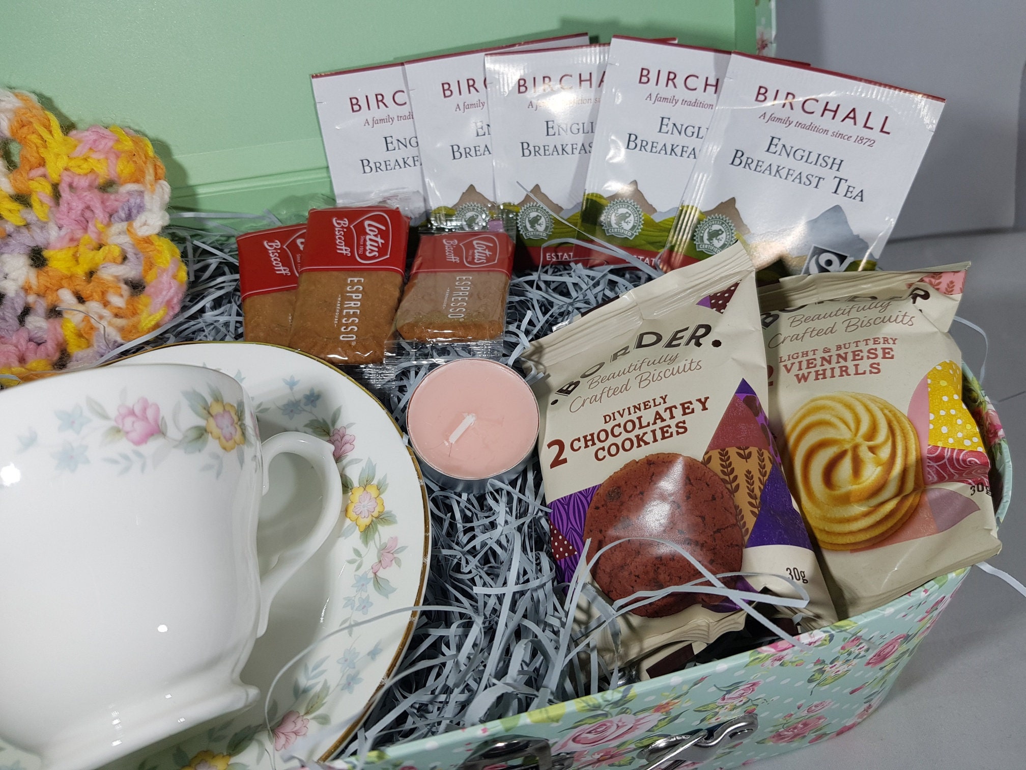 Vintage Afternoon Tea Hamper Gift Set Vintage Delicate Etsy UK