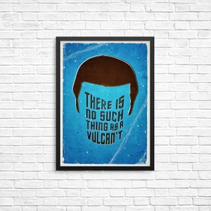 There is no such thing as a Vulcan&#39;t – Star Trek Digital Pattern Wall Art