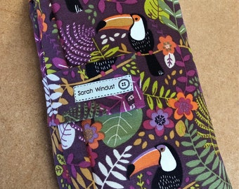Rainforest Toucan Changing Mat with Pockets, Nappy wallet, travel changing bag