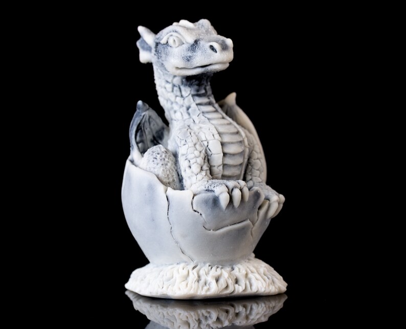 Dragon Marble Statue Figurine Animal Fantasy Russian Art Etsy