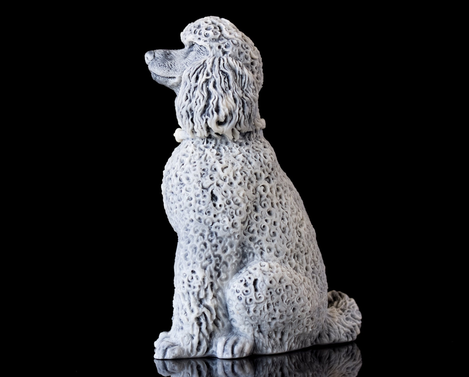 Poodle Dog Statue Marble Poodle Statue Pet Memorial Puppi Etsy