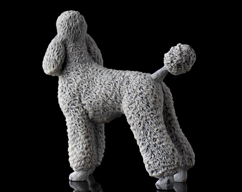 Poodle Dog Statue Marble Poodle Statue Pet Memorial Puppi Etsy