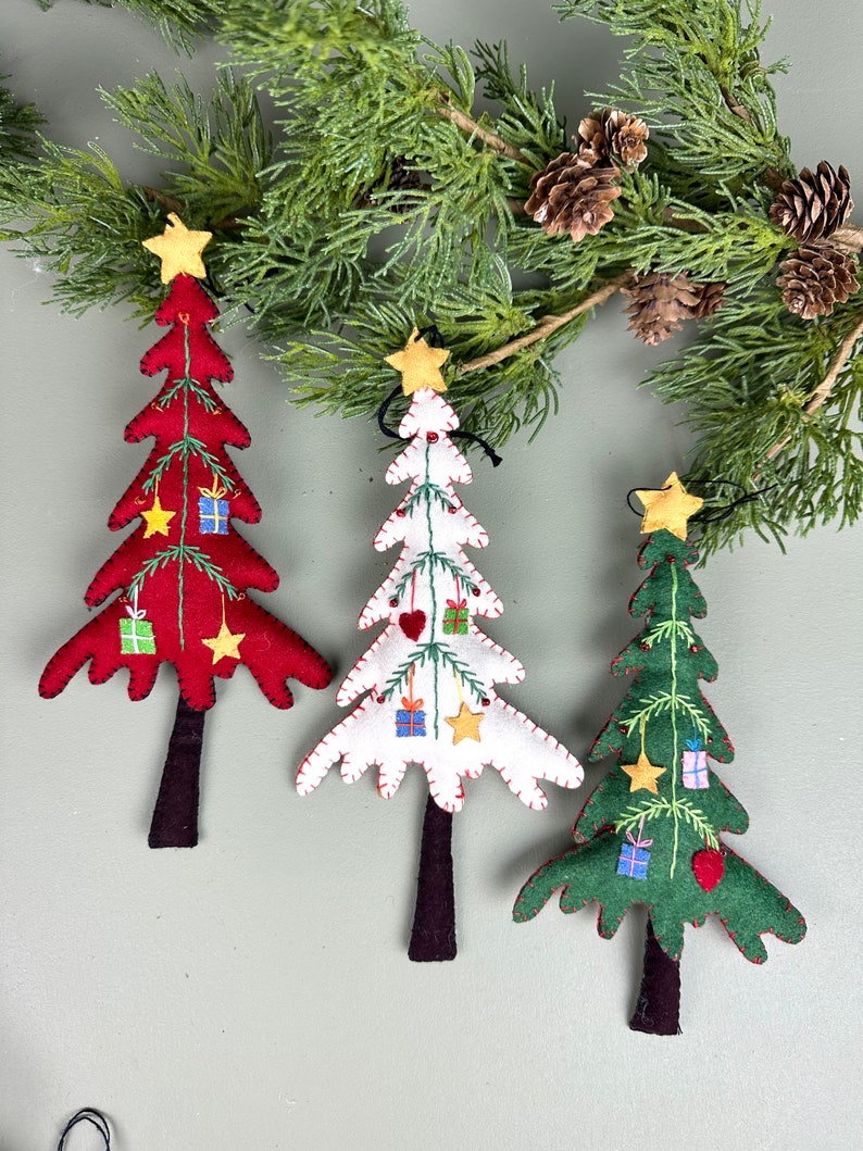 Handmade Felt Christmas Tree Ornamentchristmastree Etsy